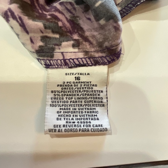 R&M Richards women’s dress with purple light jacket size 16 - Picture 4 of 9